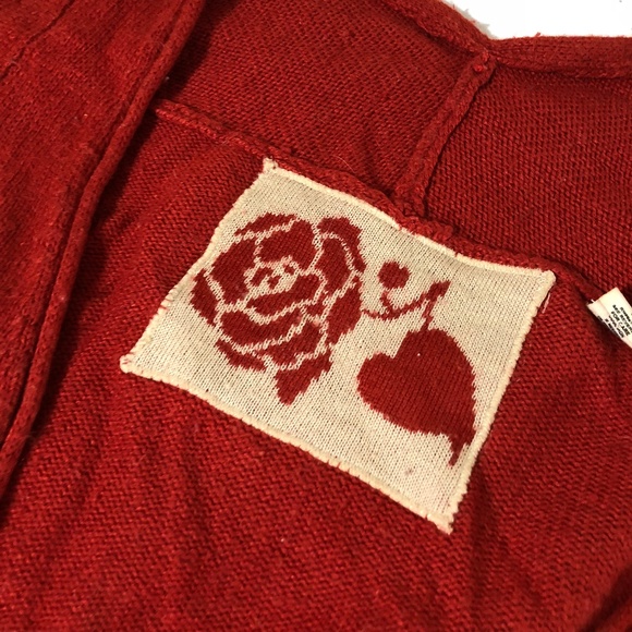 Anthropologie MOTH RARE Quicksilver Rose Cardigan - Picture 4 of 8